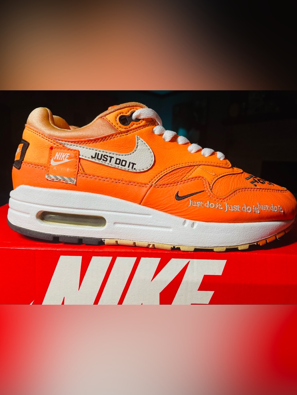 Nike Air Max 1 LX “Just Do It” Pack Orange 6.5Y-8W